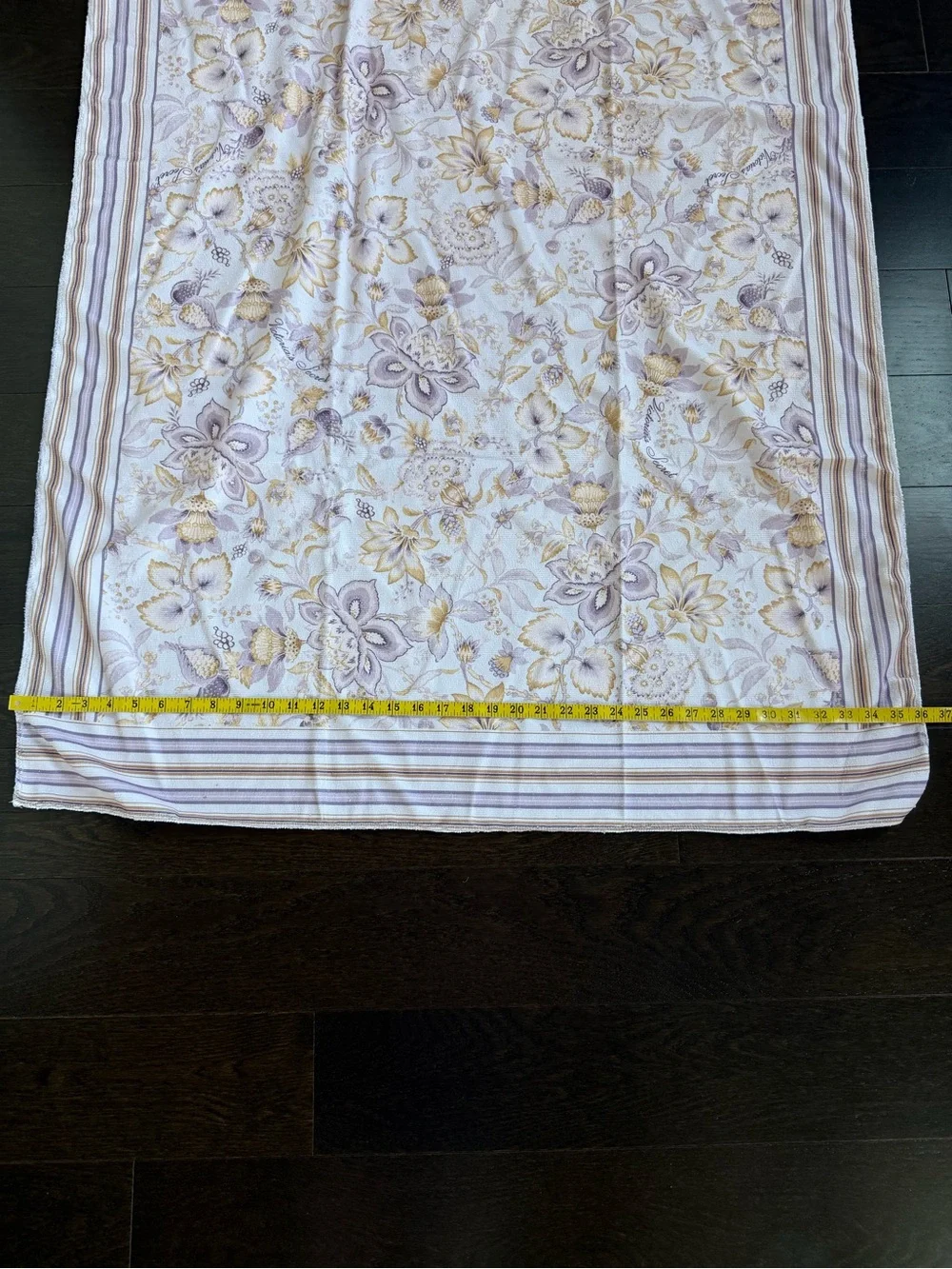 Victoria's Secret Lavender Floral Beach Towel with Backpack Straps